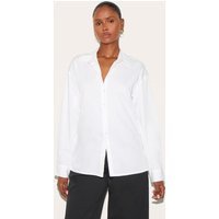 White Cotton Button Shirt | PrettyLittleThing US