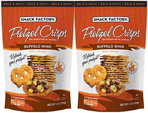 Amazon.com : Snack Factory Buffalo Wing Pretzel Crisps 7.2oz (2 pack) : Grocery & Gourmet Food | Amazon (US)