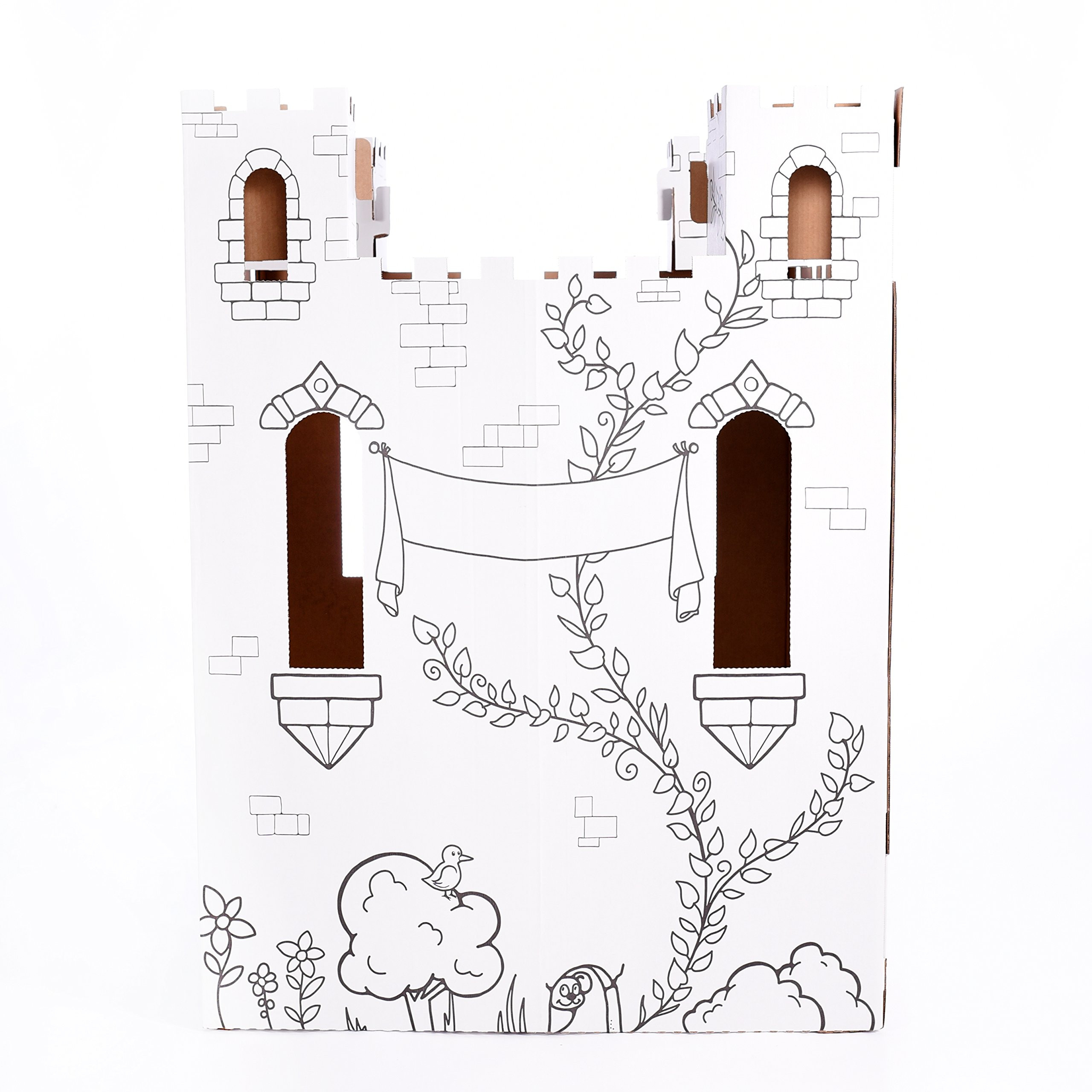 Easy Playhouse Fairy Tale Castle - Kids Art and Craft for Indoor and Outdoor Fun, Color, Draw, Do... | Amazon (US)