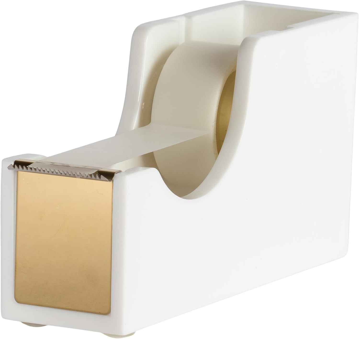 Blu Monaco Gold Tape Dispenser Cute Elegant - White and Gold Office Supplies and Accessories - Wh... | Amazon (US)