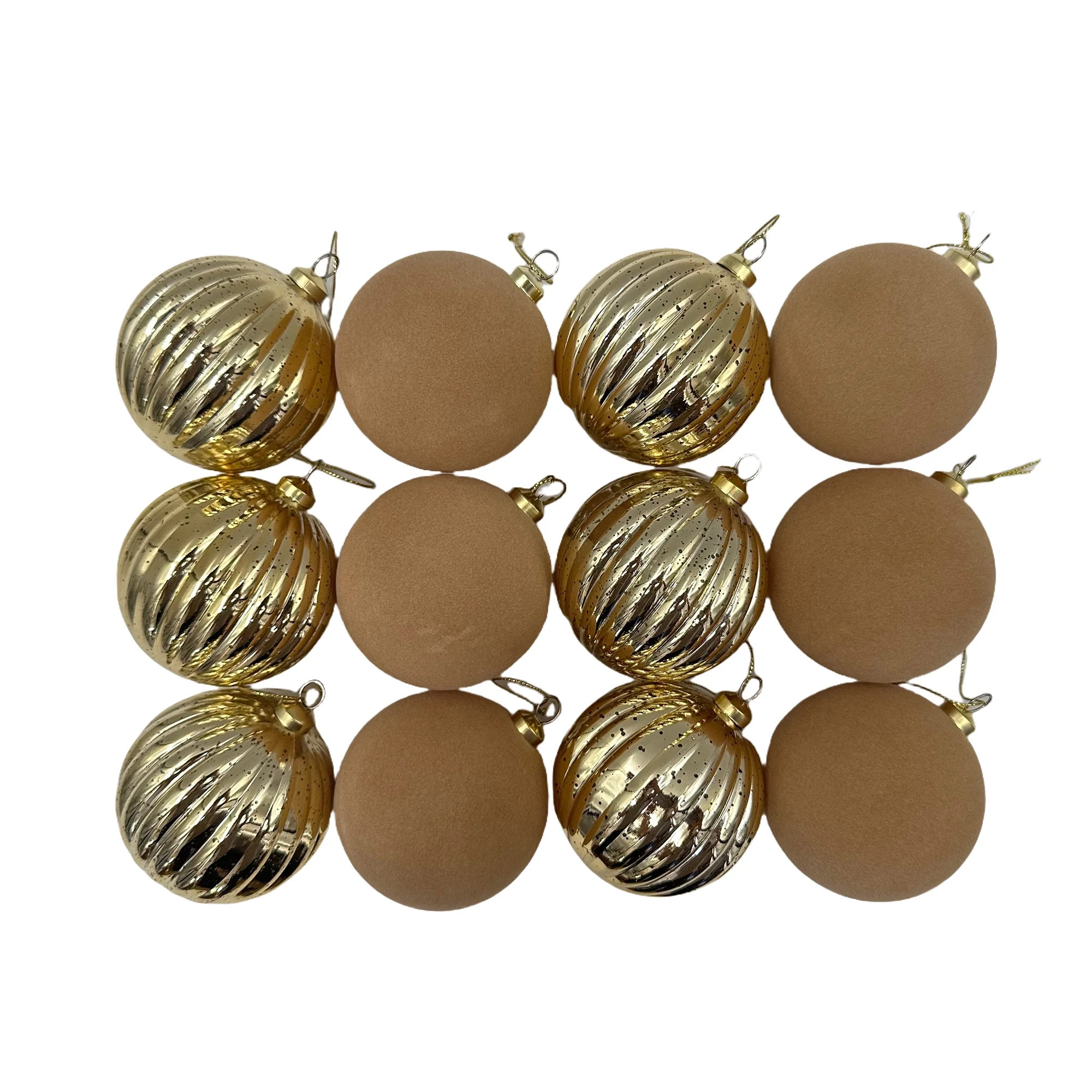 Glad Tidings Gold Christmas 80MM Shatterproof Ornaments, 12 Count, Measures 3.15" in diameter | Walmart (CA)