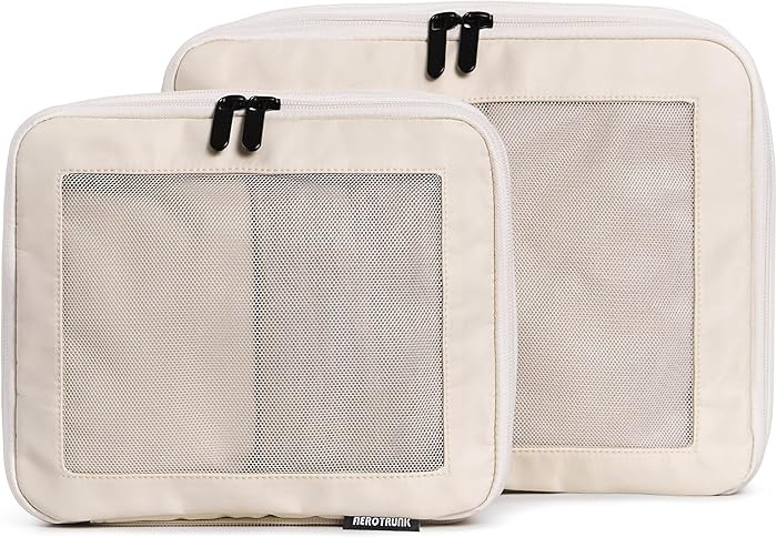 Aerotrunk Compression Packing Cubes for Travel - Luggage Organizer Bags - Double Zipper Packing C... | Amazon (US)