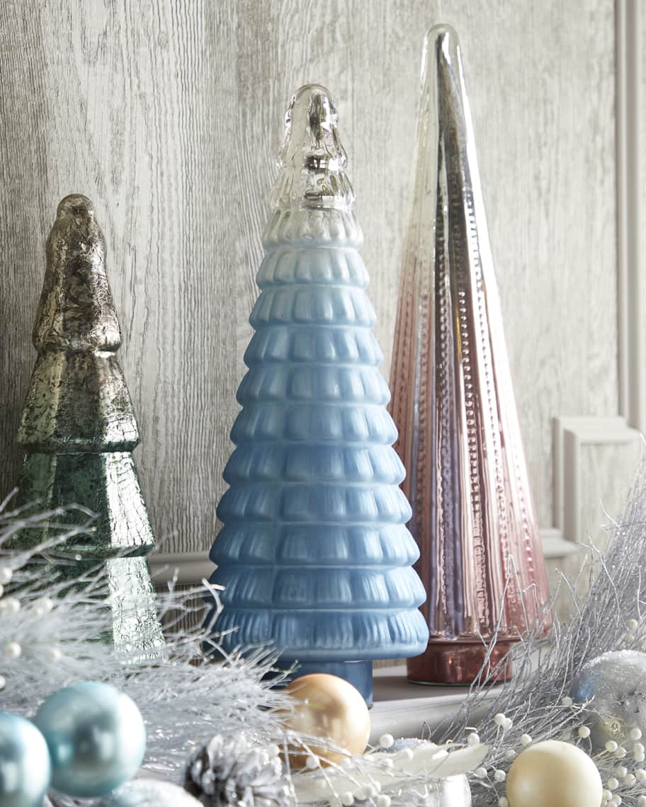 Neiman Marcus 22"H Tree with Matte Blue Ombre Finish | Neiman Marcus