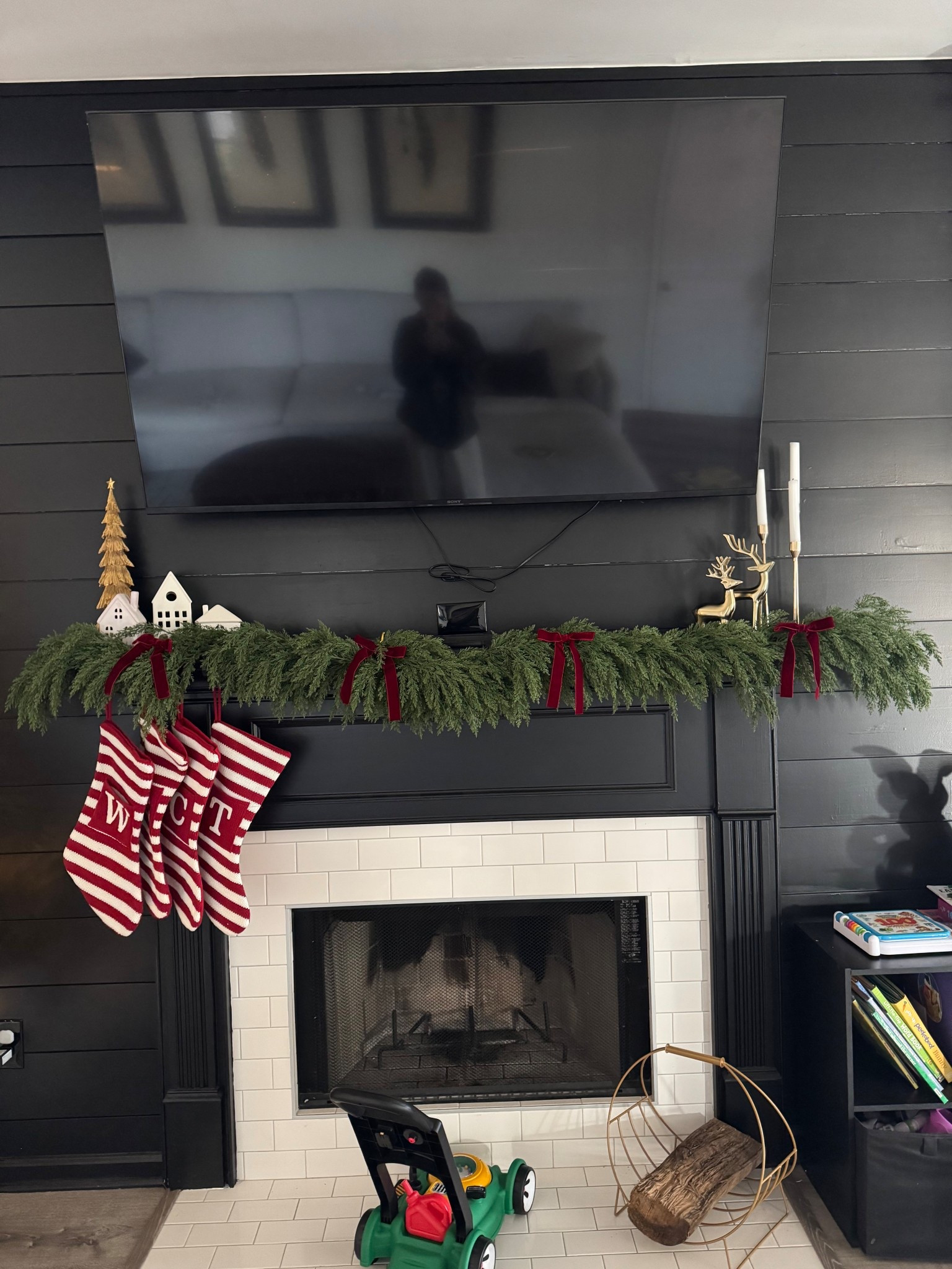 My mantle set up!!

#LTKHoliday #LTKCyberWeek #LTKHome