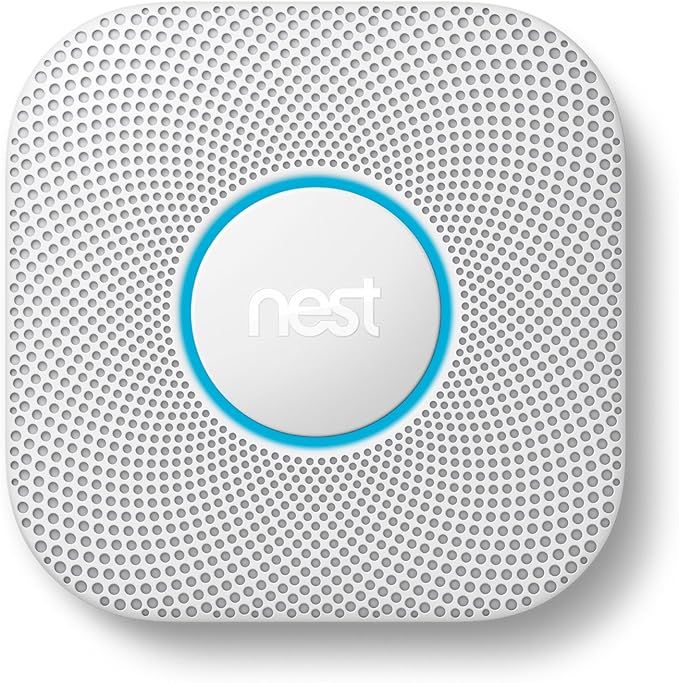 Google S3003LWES Nest Sensor Alarm-Smoke Carbon Monoxide Detector, 1, White | Amazon (US)