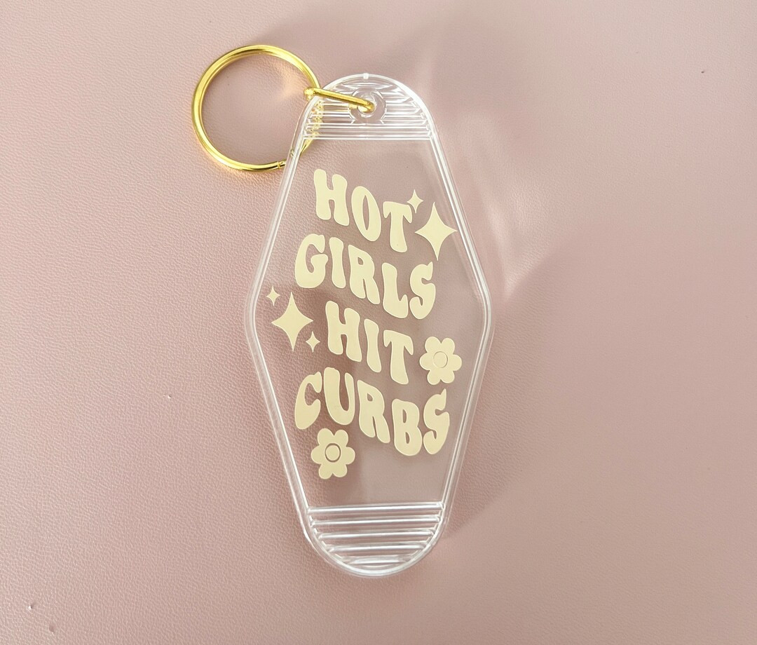 Hot Girls Hit Curbs Motel Keychain, Keychain, Vintage Keychain, Accesories, Gifts, Tags - Etsy | Etsy (US)