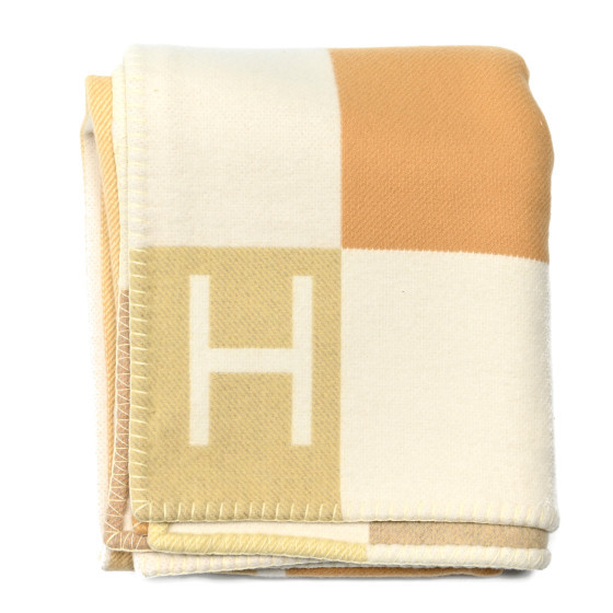 HERMES Cashmere Avalon Spring Blanket Sable | FASHIONPHILE (US)