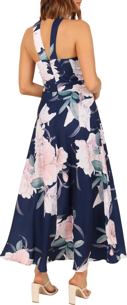 Miara Floral Print Halter Dress | Nordstrom