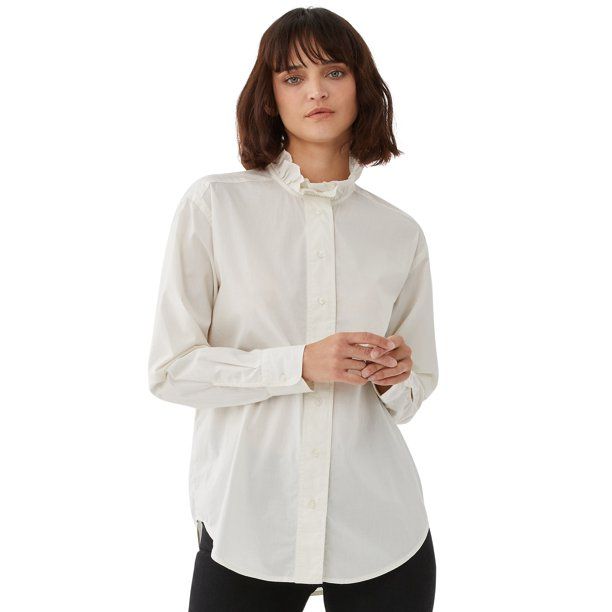 Free Assembly Women's Femme Ruffled Blouse | Walmart (US)