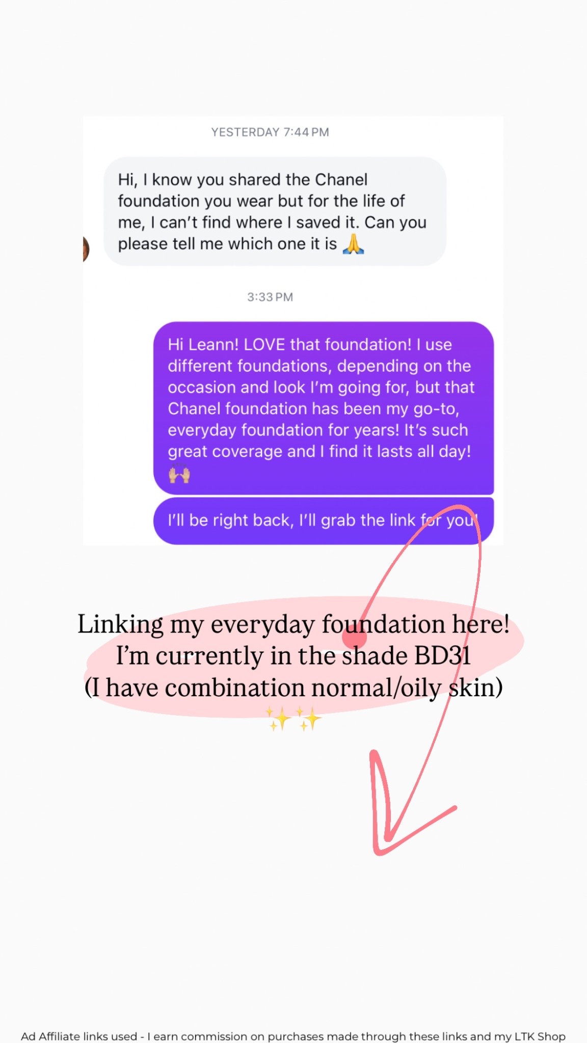 Everyday foundation, great for combination skin (normal/oily)