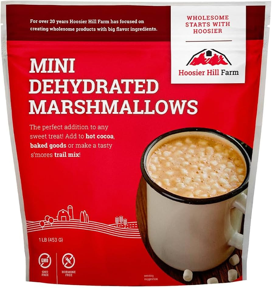 Hoosier Hill Farm Mini Dehydrated Marshmallows, 1LB (Pack of 1) | Amazon (US)
