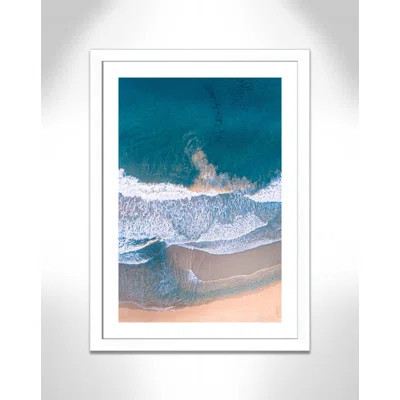 Aerial Ocean - Picture Frame Photograph | Wayfair North America