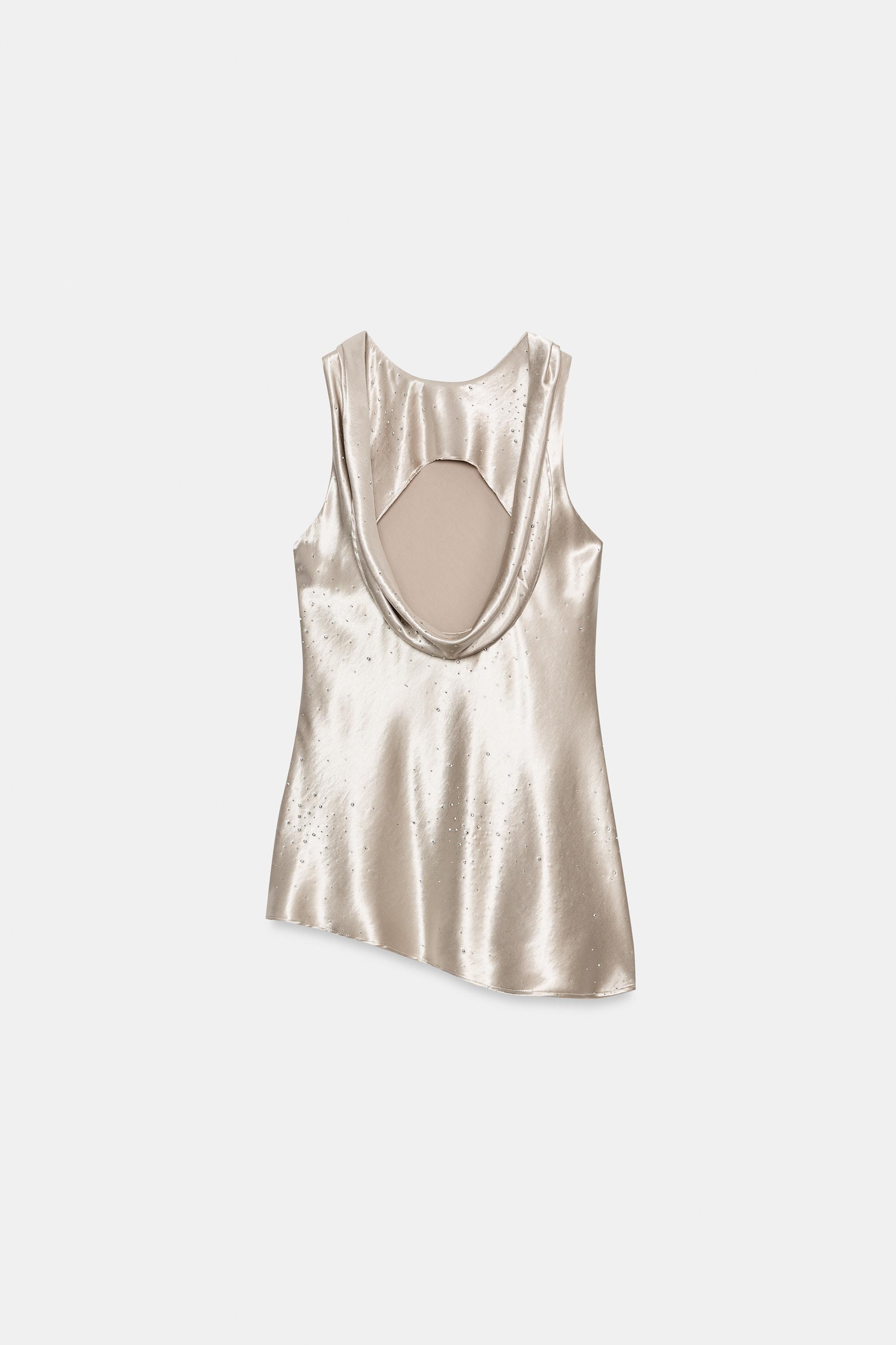 SHINY SATIN TOP | Zara UK