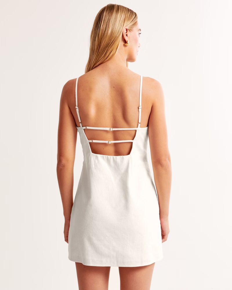 Women's High-Neck Strappy Mini Dress | Women's Dresses & Jumpsuits | Abercrombie.com | Abercrombie & Fitch (US)