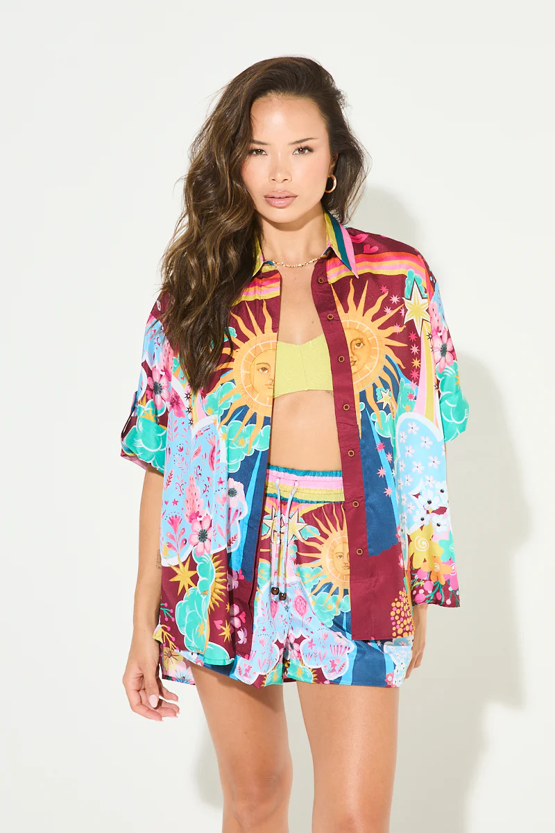 SUNSEEKER MULTI Printed Shirt | Noughts and Kisses