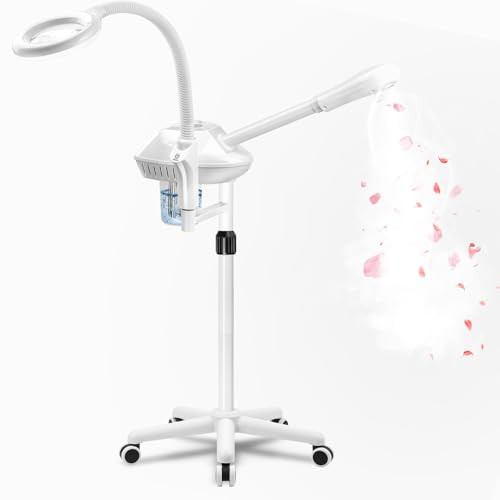 Professional Facial Steamer for Deep Hydration,2in1 Ozone Face Steamer with 5X Magnifying Lamp,Suitable for Home Use or Beauty Spa Deep Cleansing and Hydration | Amazon (US)