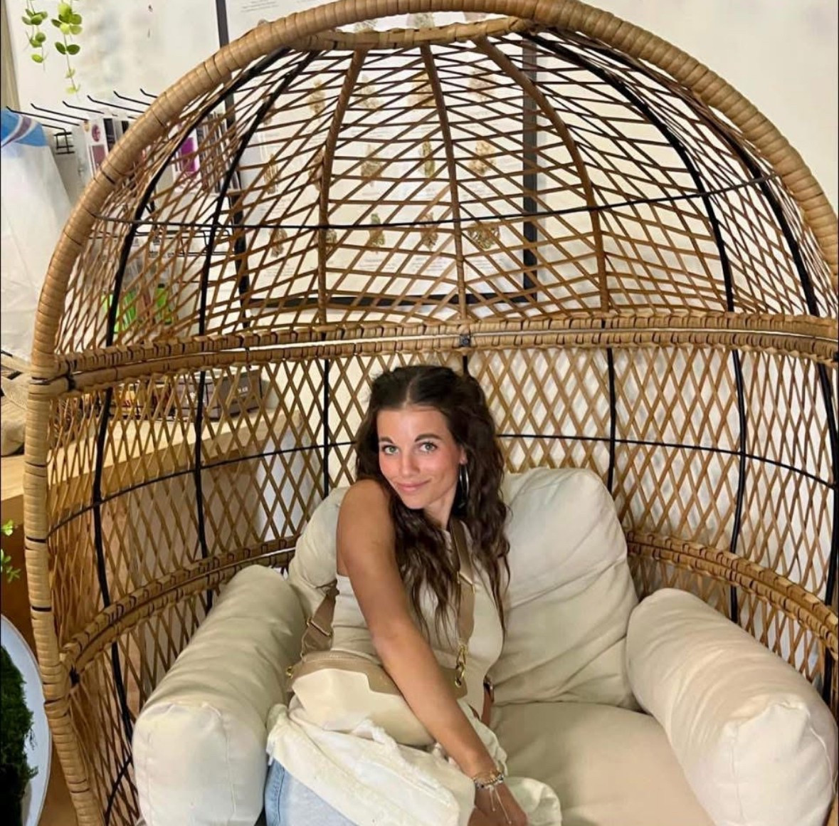 Obsessed with this boho egg chair 🌿 The cozy statement piece your trending LTK ‘I see living room’ dreams are made of! Styled with textured neutrals, layered throws, and natural accents for that elevated, earthy vibe. Shop the full aesthetic — chair, pillows, rug & more — all linked on LTK. #BohoLivingRoom #EggChairDecor #ISawItOnLTK #LivingRoomTrends #NeutralHomeVibes #BohoHomeStyle #LTKhome #AffiliateFinds #InteriorInspo #chair #livingroom 

#LTKHome #LTKStyleTip #LTKxMadewell