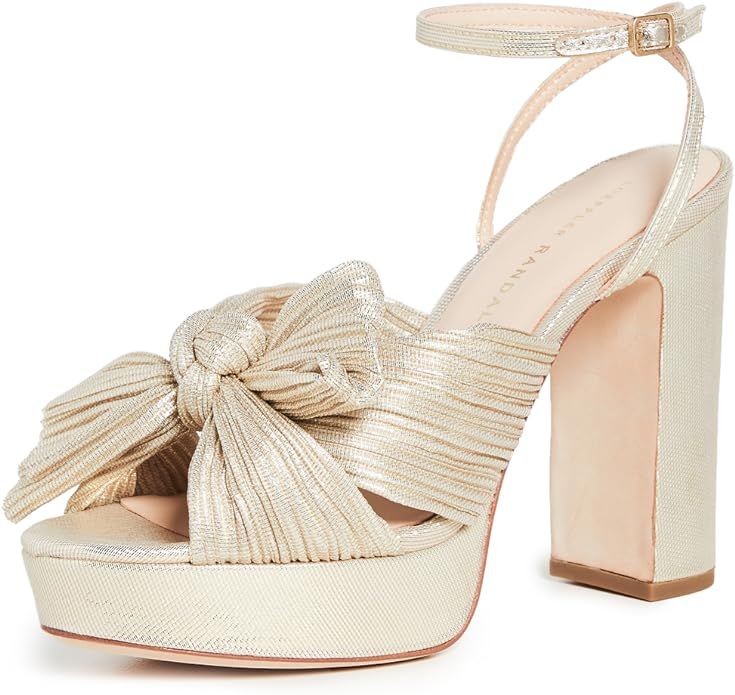 Loeffler Randall Women's Natalia Platform Pleated Bow Heels | Amazon (US)