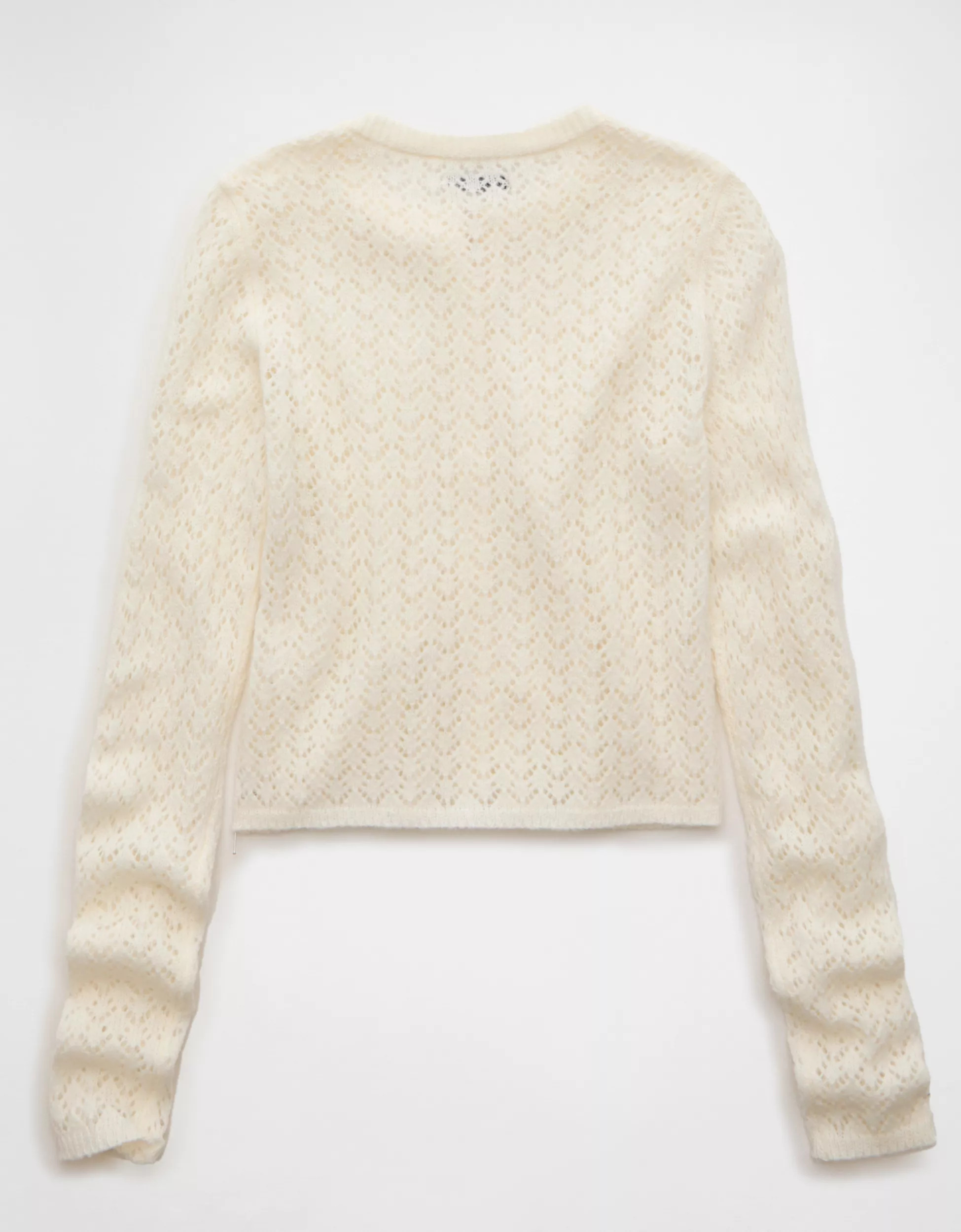 AE Fitted Crew Neck Cardigan | American Eagle Outfitters (US & CA)