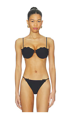 Cult Gaia Greta Bikini Top in Black from Revolve.com | Revolve Clothing (Global)