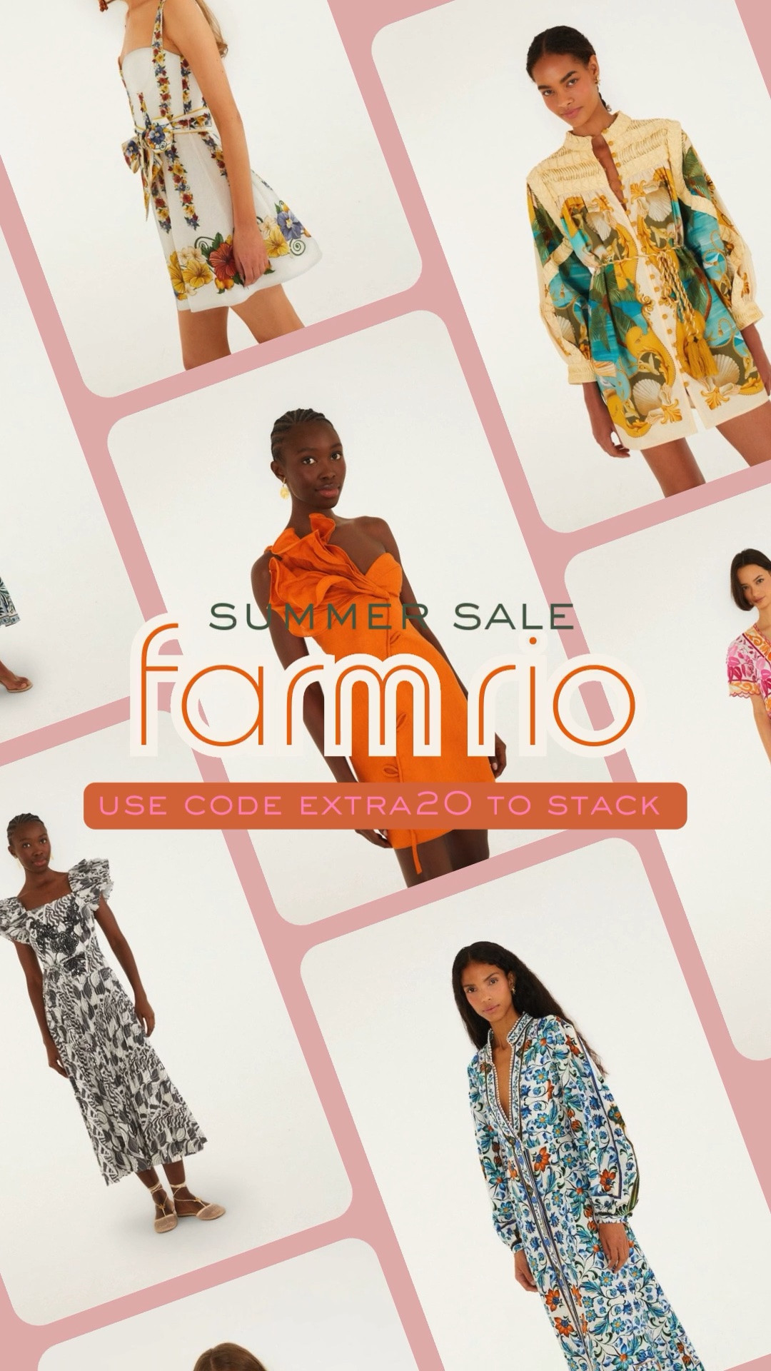 Summer style just got even better 🌸☀️

Farm Rio's Summer Sale is here, and you can save even more with code EXTRA20 to stack your savings! These colorful, vacation-ready pieces are too good to miss.

#LTKootd #LTKSeasonal #LTKSaleAlert