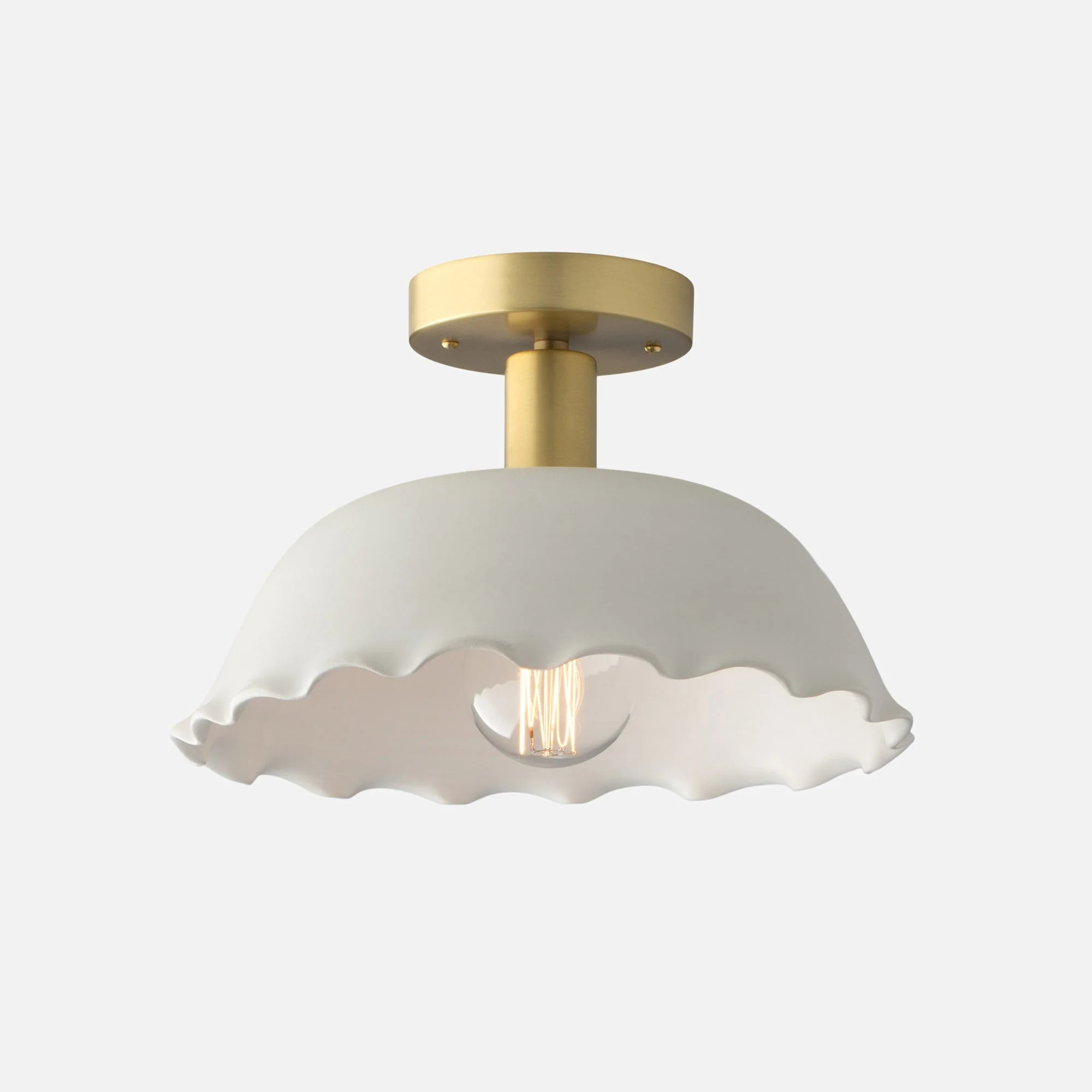 Schoolhouse x Notary Ceramics 12" Flush Mount | Schoolhouse