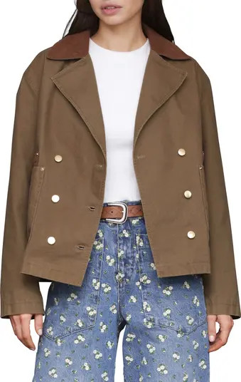 Cotton Twill Heritage Peacoat | Nordstrom