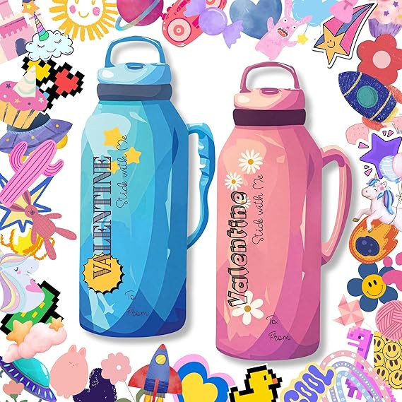 Poatel Valentines Day Cards for Kids School, 48 Kids Valentine Cards with 200 PCS Stickers, Fun V... | Amazon (US)