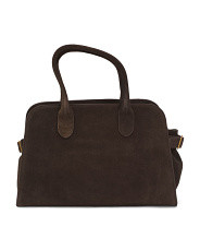 Suede Large Double Handle Satchel | Marshalls