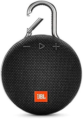 JBL CLIP 3 - Waterproof Portable Bluetooth Speaker - Black, 6.5 x 4.3 x 2.2 | Amazon (US)