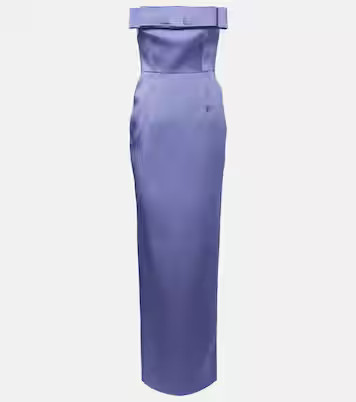 Sisu bow-detail satin gown | Mytheresa (US/CA)