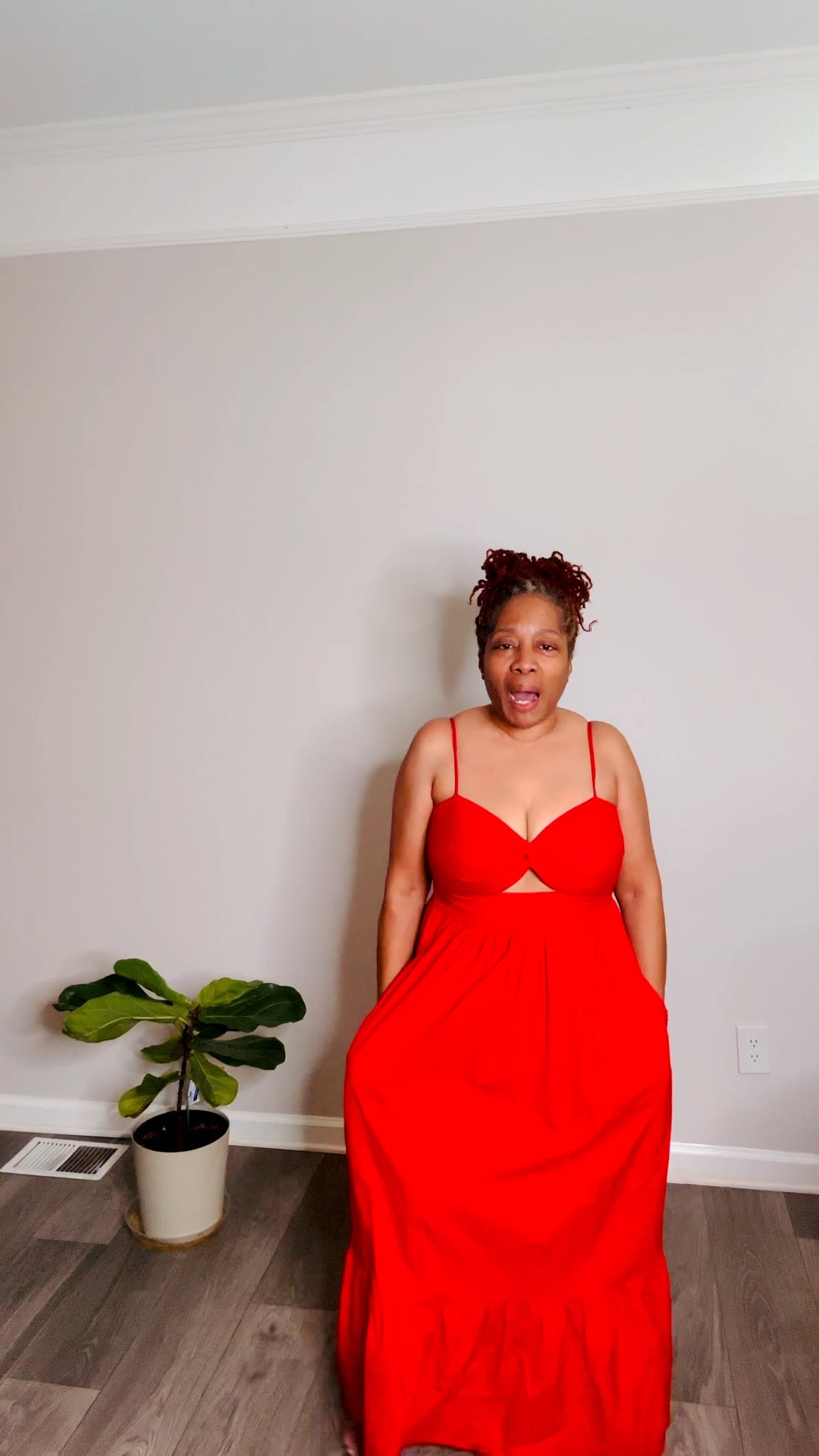 This fun red dress will get you noticed. It’s big breast friendly (38ddd). I am ready to paint the town…

#LTKootd #LTKOver40 #LTKMidsize