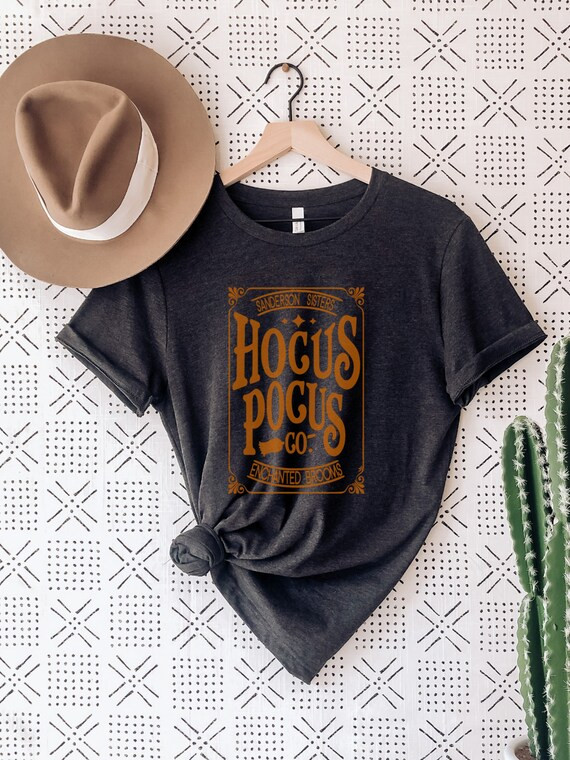 Hocus Pocus Orange Ink Shirt Halloween Shirt Womens Fall | Etsy | Etsy (US)