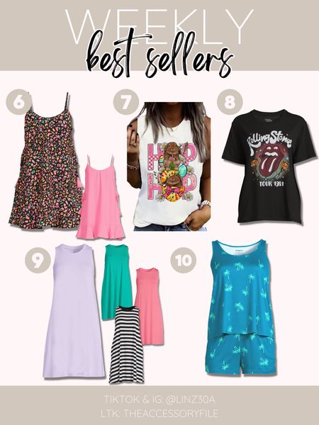 This past week’s 6-10 best sellers!

Swim cover-up, pool coverup, beach coverup, beach attire, resort wear, Easter graphic tee, Easter outfit, Rolling Stones graphic tee, spring dress, summer dress, matching lounge set, loungewear, matching shorts pajama set, Walmart finds, Walmart fashion, summer outfits, summer looks, summer style, summer fashion, spring fashion, spring looks, spring outfits, spring style  #blushpink #shacket #jacket #sale #under50 #under100 #under40 #workwear #ootd #bohochic #bohodecor #bohofashion #bohemian #contemporarystyle #modern #bohohome #modernhome #homedecor #amazonfinds #nordstrom #bestofbeauty #beautymusthaves #beautyfavorites #goldjewelry #stackingrings #toryburch #comfystyle #easyfashion #vacationstyle #goldrings #goldnecklaces #fallinspo #lipliner #lipplumper #lipstick #lipgloss #makeup #blazers #primeday #StyleYouCanTrust #giftguide #LTKRefresh #LTKSale #springoutfits #fallfavorites #LTKbacktoschool #fallfashion #vacationdresses #resortfashion #summerfashion #summerstyle #rustichomedecor #liketkit #highheels #Itkhome #Itkgifts #Itkgiftguides #springtops #summertops #Itksalealert #LTKRefresh #fedorahats #bodycondresses #sweaterdresses #bodysuits #miniskirts #midiskirts #longskirts #minidresses #mididresses #shortskirts #shortdresses #maxiskirts #maxidresses #watches #backpacks #camis #croppedcamis #croppedtops #highwaistedshorts #goldjewelry #stackingrings #toryburch #comfystyle #easyfashion #vacationstyle #goldrings #goldnecklaces #fallinspo #lipliner #lipplumper #lipstick #lipgloss #makeup #blazers #highwaistedskirts #momjeans #momshorts #capris #overalls #overallshorts #distressedshorts #distressedjeans #newyearseveoutfits #whiteshorts #contemporary #leggings #blackleggings #bralettes #lacebralettes #clutches #crossbodybags #competition #beachbag #halloweendecor #totebag #luggage #carryon #blazers #airpodcase #iphonecase #hairaccessories #fragrance #candles 

#LTKswim #LTKtravel #LTKSeasonal