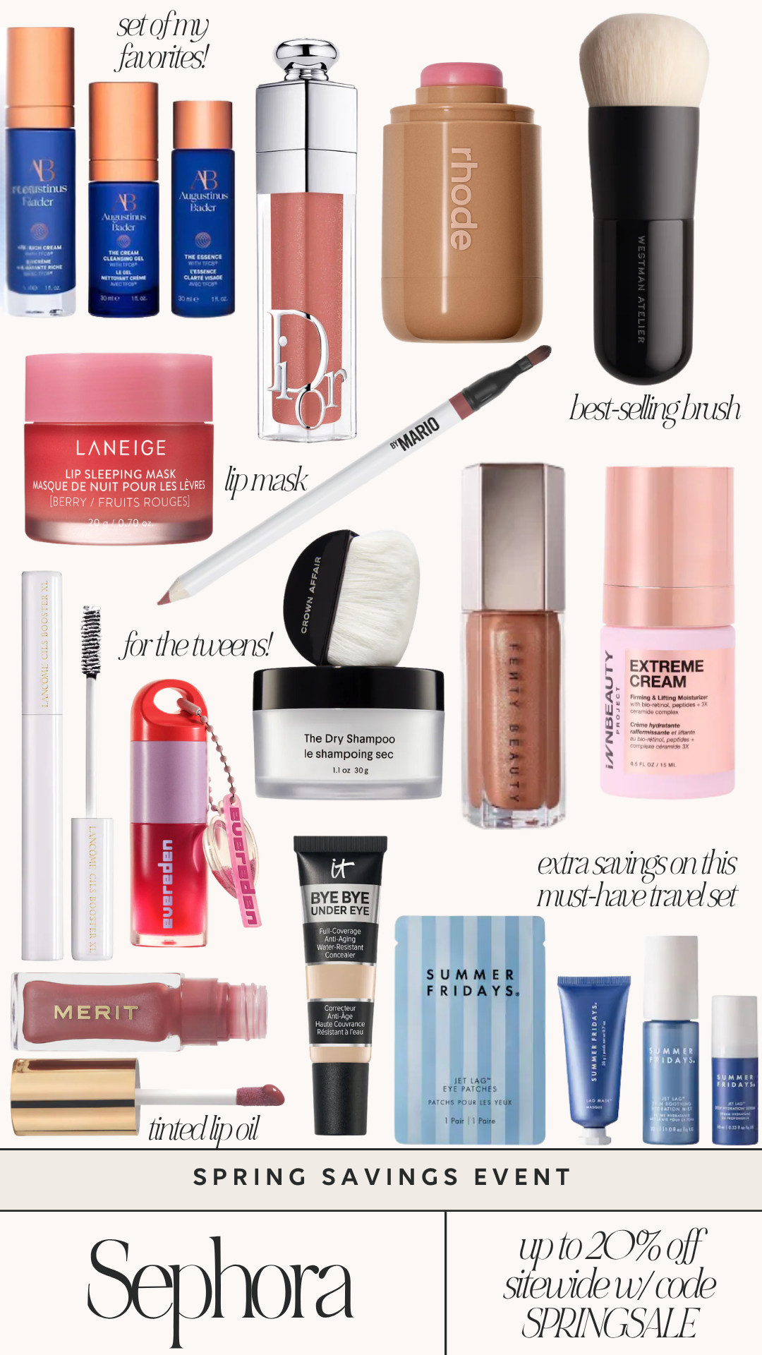 My Sephora favorites on sale for up to 20% off with code SPRINGSALE. So many items I am restocking!! 

 #LTKgrwm #LTKSaleAlert #LTKBeauty