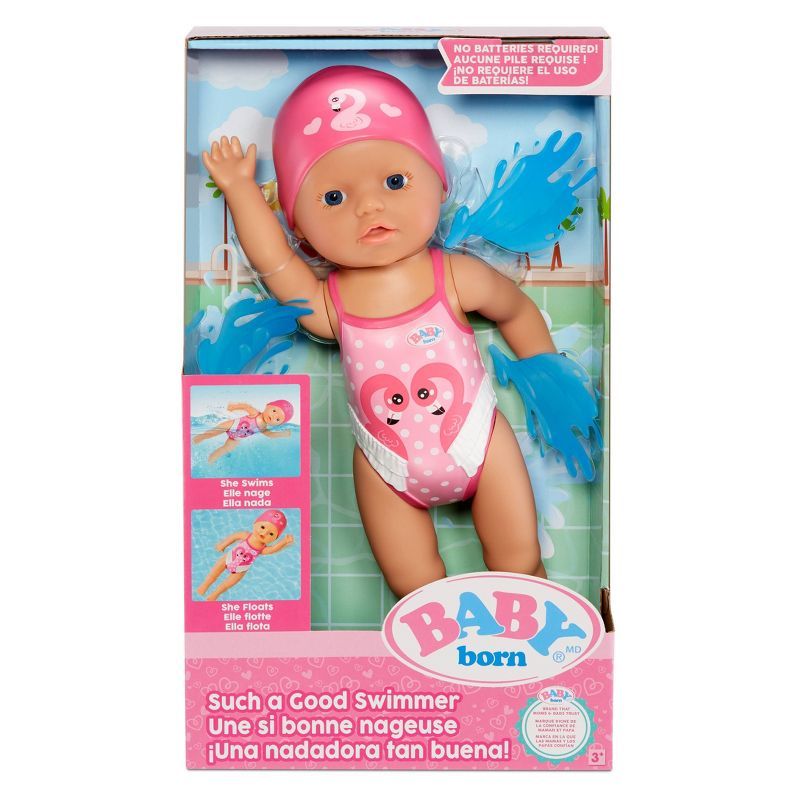 BABY Born Such A Good Swimmer Baby Doll - Blue Eyes | Target