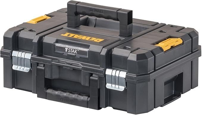 DEWALT Tool Box TSTAK II, 13 In. Flat Top Tool Storage Case, Stackable Organizer Hard Case Portab... | Amazon (US)