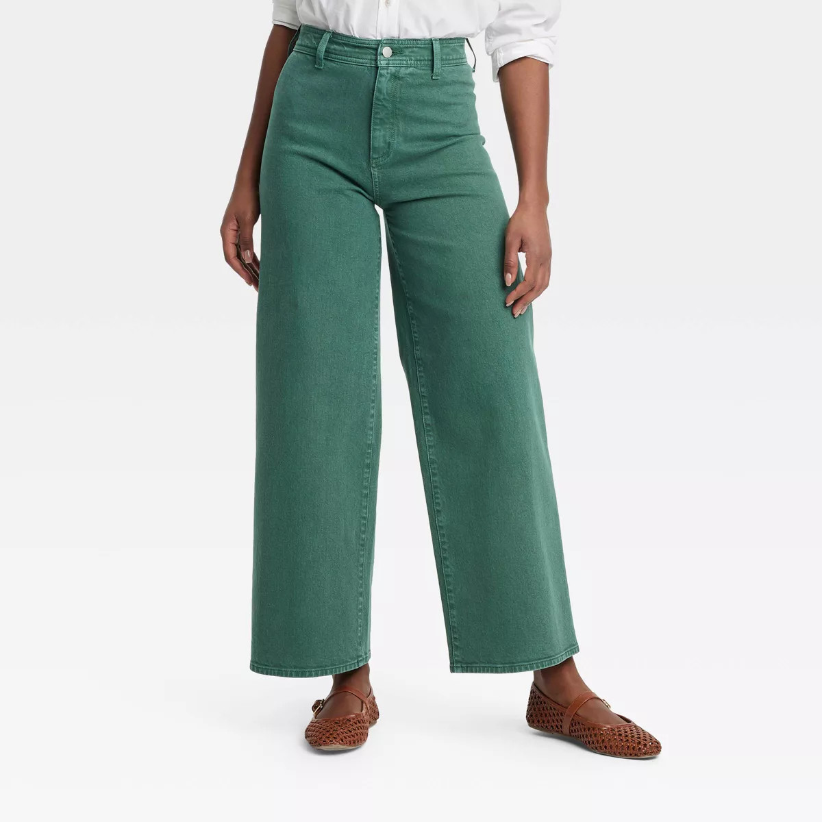 Women's High-Rise Sailor Wide Leg Ankle Jeans - Universal Thread™ | Target