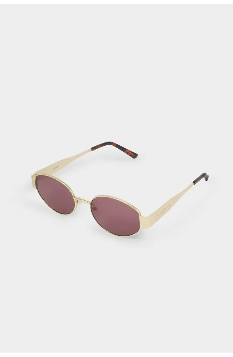 Siena Oval Sunglasses in Matte Gold And Tortoiseshell | Nordstrom