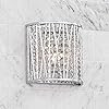 Woven Laser Cut Modern Wall Light Sconce Chrome Hardwired 7 1/2" High Fixture Crystal Accents for... | Amazon (US)