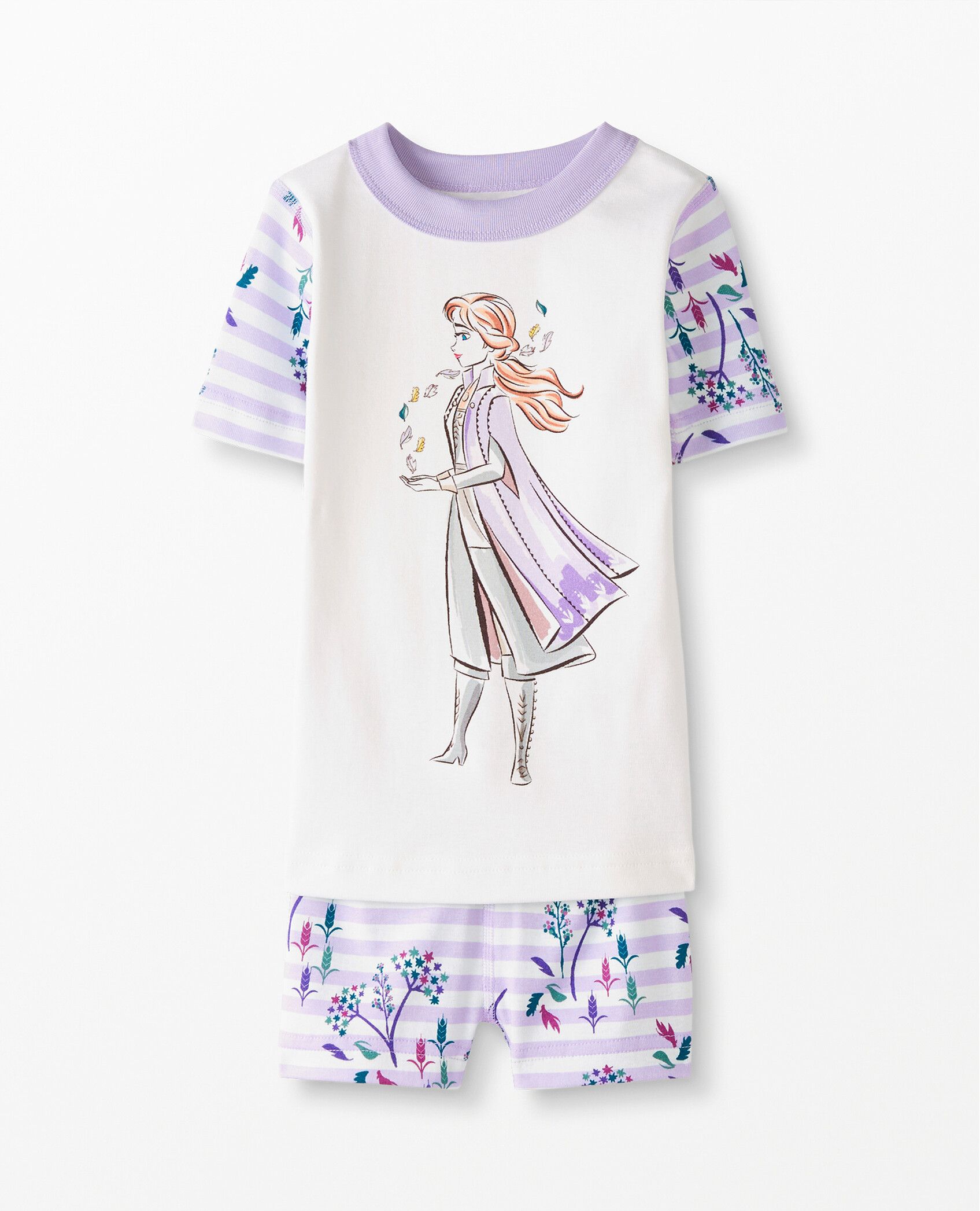 Disney Frozen 2 Princess Short John Pajamas In Organic Cotton | Hanna Andersson