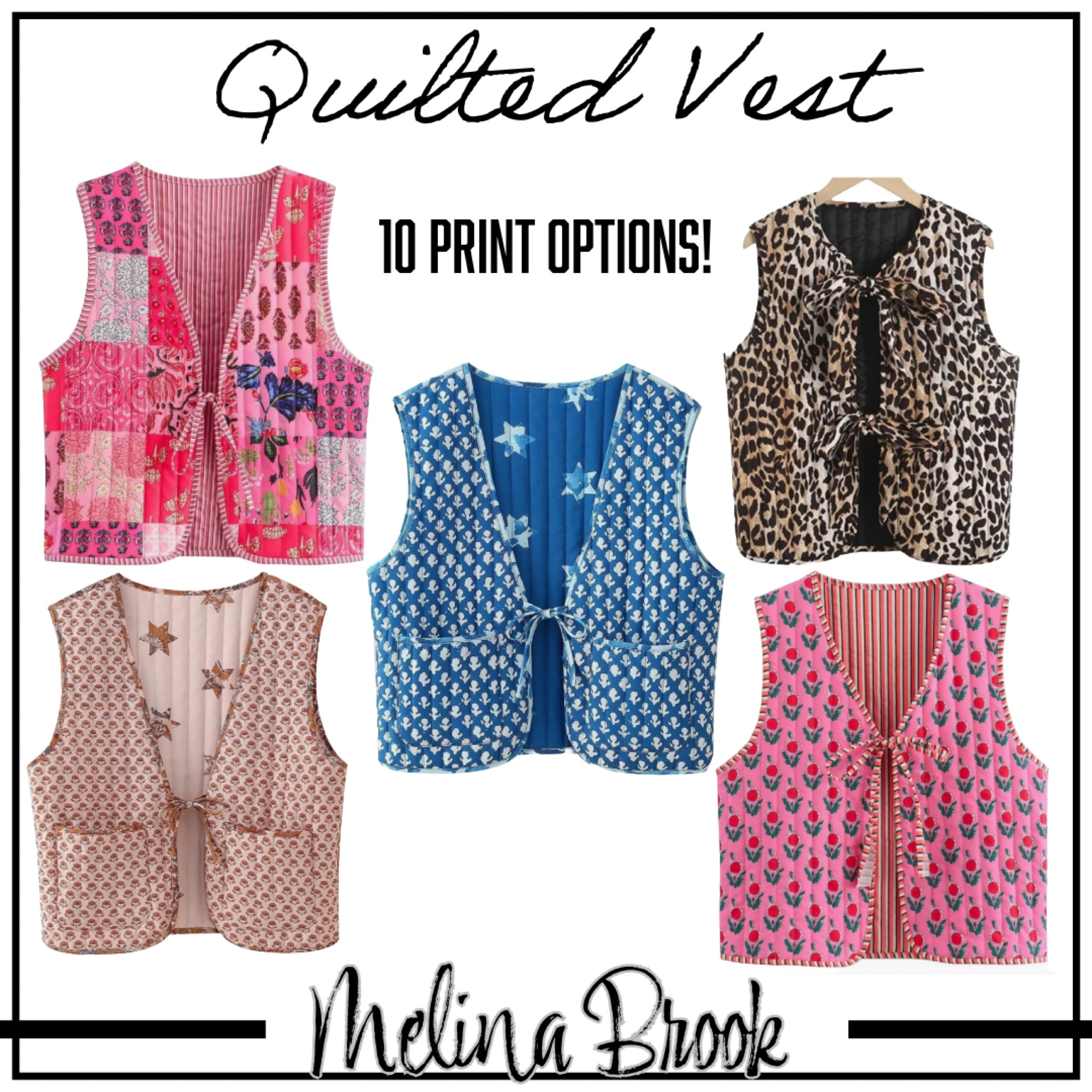 Quilted Puffer Vest! So cute & most prints are under $20!! 10 pattern options available! 
Vest, puffer vest, quilted vest, pattern vest, printed vest, free people dupe, free people vibes, Amazon find, Amazon fashion, Amazon fall fashion finds. 

#LTKSeasonal #LTKFindsUnder50 #LTKStyleTip