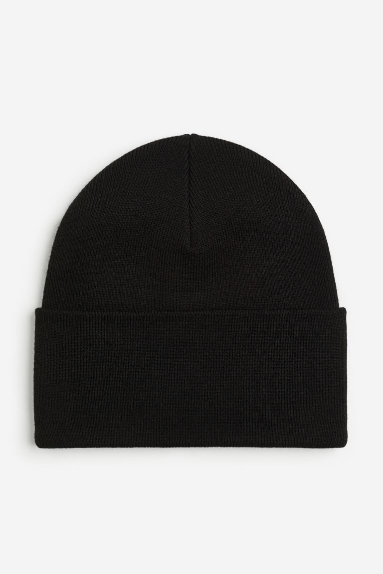 Knit Hat - Black - Men | H&M US | H&M (US + CA)