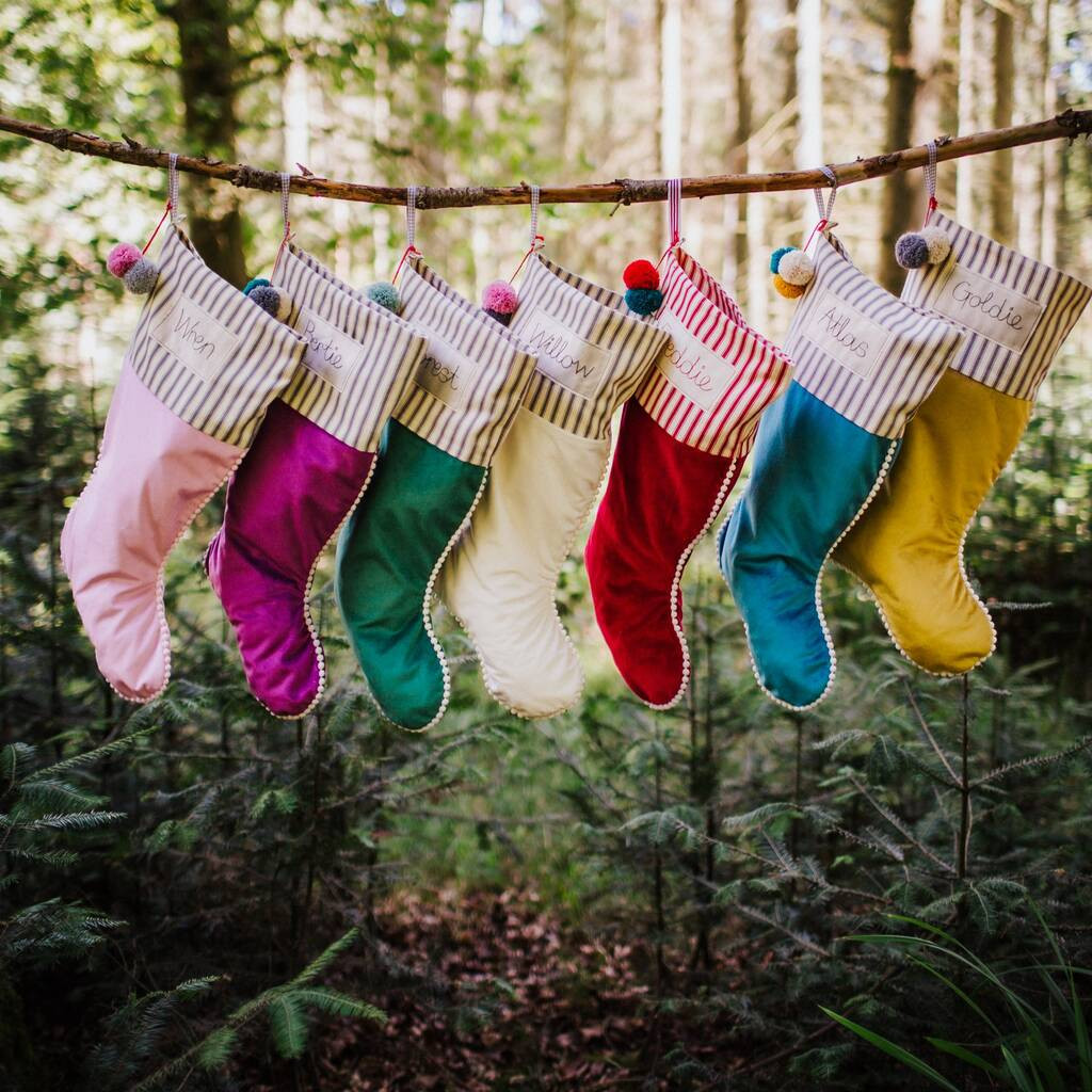 Personalised Velvet Christmas Stocking | Not On The High Street