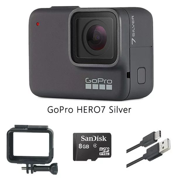 GoPro HERO7 Silver - E-Commerce Packaging - Waterproof Digital Action Camera with Touch Screen 4K... | Walmart (US)