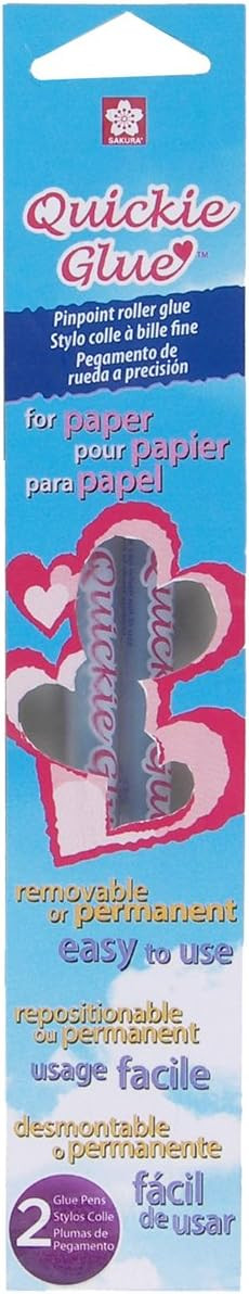 Sakura Quickie Glue Roller Pens, Removable/Permanent, 2-Pack | Amazon (US)