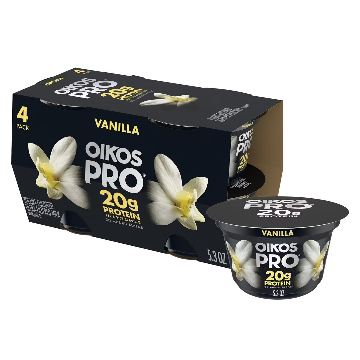 Oikos Pro Vanilla Greek Yogurt - 4ct/5.3oz | Target