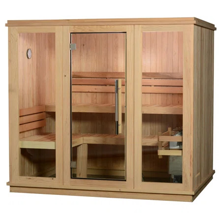 Almost Heaven Saunas Bridgeport 6 - Person Indoor Traditional Steam Sauna in Cedar | Wayfair North America