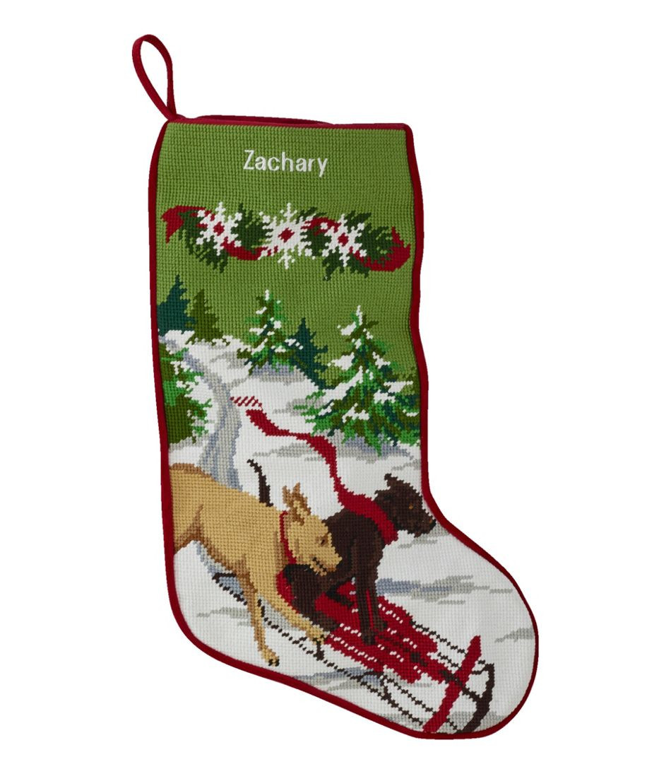 Christmas Needlepoint Stocking, Cotton | L.L. Bean