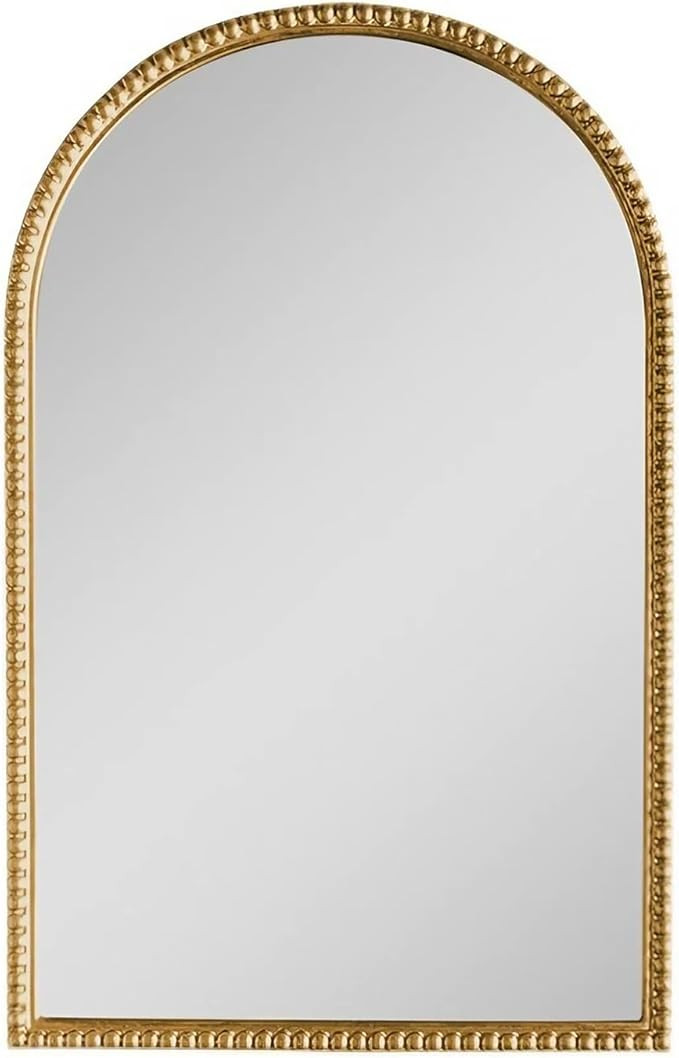 24 x 35 inch Vintage Gold Mirror, Antique Arched Mirror for Wall Decor, Bathroom Mirror for Bedro... | Amazon (US)